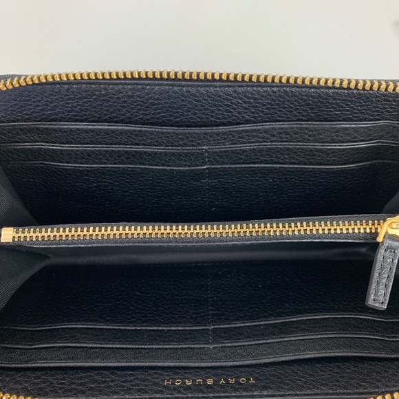 Tory Burch McGraw Zip Continental Leather Wallet - Picture 5 of 6